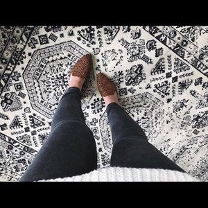 Chestnut Woven Slip-On Mules- SZ 8